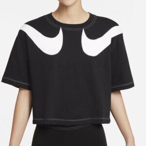 NWT - Nike NSW Double Nike Logo Black and White Top – Size 2X